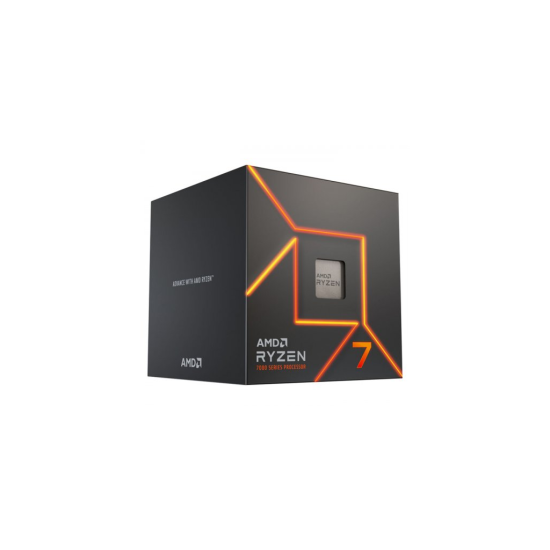 AMD RYZEN 7 7700 8 Core, 3,8-5.30GHz, 40Mb Cache, 65W, AMD Wraith Prism Fan, AM5 Soket, BOX (Kutulu) (Grafik Kart VAR, Fan VAR)