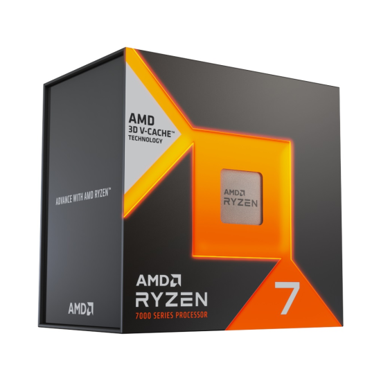 AMD RYZEN 7 7800X3D 8 Core, 4,20-5.00GHz, 104Mb Cache, 120W,  AM5 Soket, BOX (Kutulu) (Dahili Grafik VAR, Fan YOK)