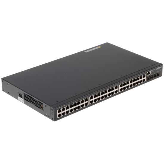 DAHUA S5500-48GT4XF, 48 Port, Gigabit, +4 Port 10Gigabit SFP, +1 Port GigaBit Uplink, Yönetilebilir, Rack Mount Switch