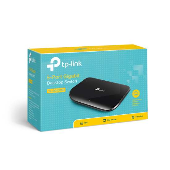 TP-LINK TL-SG1005D, 5 Port, GigaBit, Yönetilemez, Masaüstü Switch