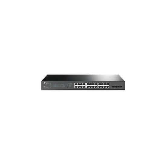 TP-LINK OMADA PROJE, TL-SG2428P, 24 Port, Gigabit, Metal Kasa, 24 Port PoE, 250W, +4Port GigaBit SFP, Yönetilebilir, Rackmount Switch