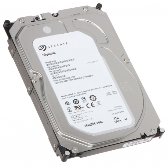 SEAGATE SKYHAWK, ST4000VX005, 3.5’’, 4TB, 64Mb, 5900Rpm, Güvenlik, HDD