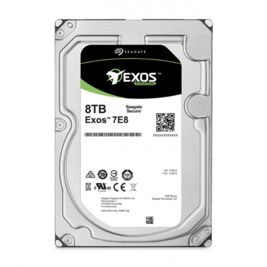 SEAGATE EXOS, ST8000NM000A, 3.5’’, 8TB, 256Mb, 7200 Rpm, 7/24 Enterprise, DATA CENTER-GÜVENLİK-NAS-SERVER, HDD