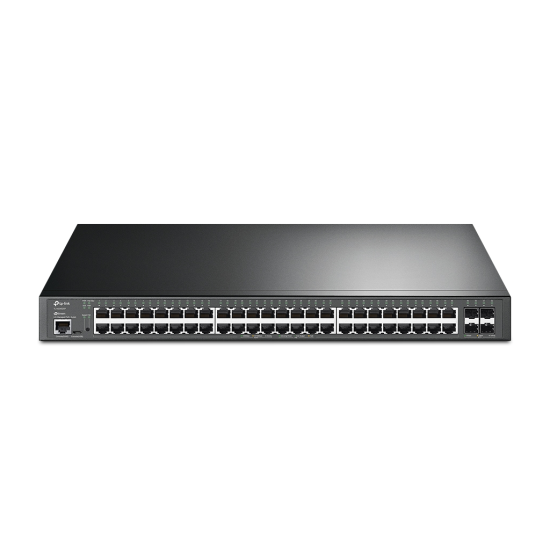 TP-LINK OMADA TL-SG3452XP, 48 Port, GigaBit, Metal Kasa, 48 Port PoE, 500W, +4Port 10GE SFP, Yönetilebilir, Rackmount Switch