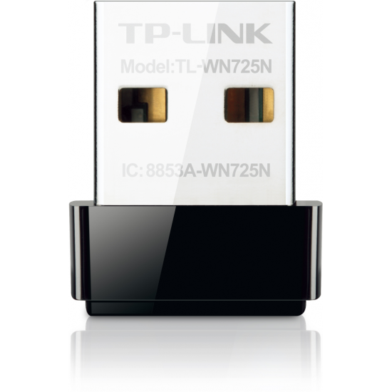 TP-LINK TL-WN725N, 150Mbps, 2.4 Ghz, Dahili Anten, Mini Tasarım, USB2.0, WIRELESS ETHERNET