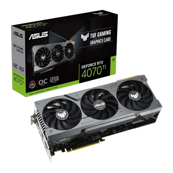 ASUS TUF-RTX4070TI-O12G-GAMING, 12Gb, 192Bit, GDDR6X, 2xHDMI, 3xDP GAMING Ekran Kartı