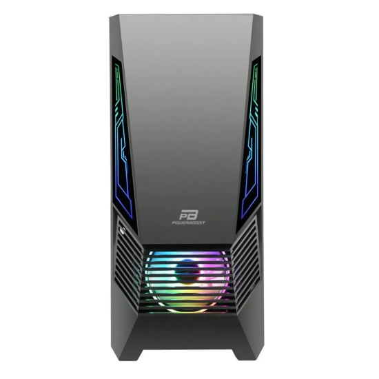 POWERBOOST VK-G2051S, 500W, Tempered Glass, ARGB,  USB 3.0, ATX, Siyah, GAMING KASA