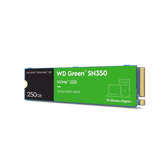 WD Green SN350, WDS250G2G0C, 250GB, 2400/1500, Gen3, NVMe PCIe M.2 SSD