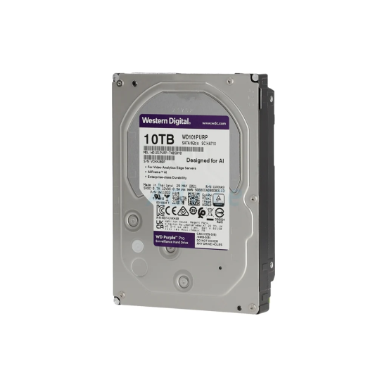 WD PURPLE WD101PURP 3,5’’ 10TB 256mb, 7200 Rpm,  7/24 Güvenlik HDD