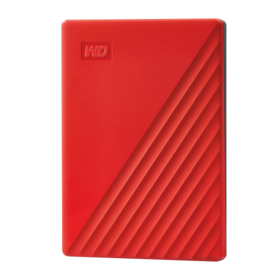 WD WDBYVG0020BRD-WESN, My Passport, 2TB, 2.5’’, USB3.2, Taşınabilir, Harici HDD, Kırmızı