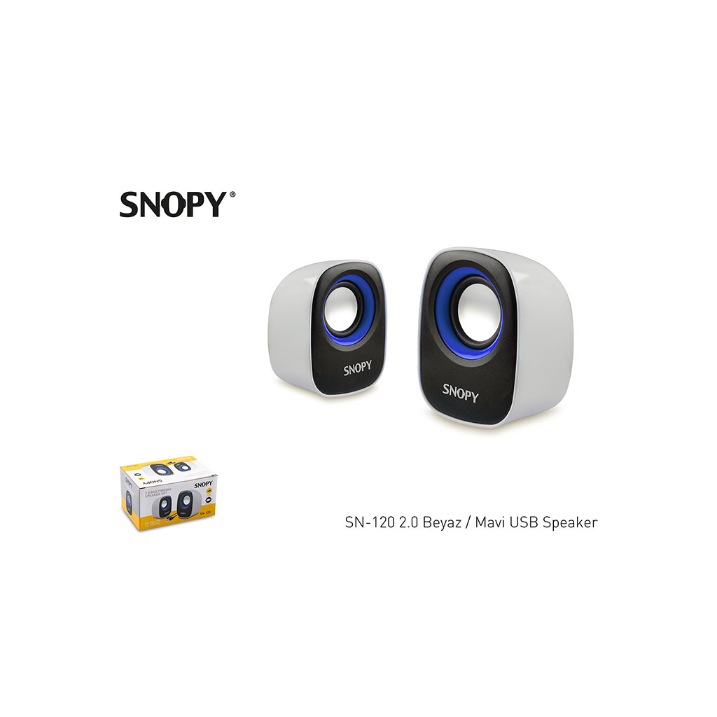 SNOPY%20SN-120,%206W,%201+1,%20Masaüstü,%20USB,%20Speaker,%20(Beyaz-Mavi)