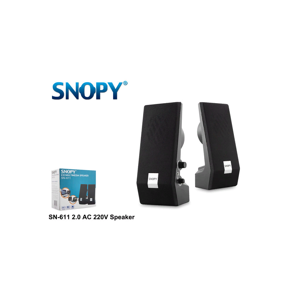 SNOPY%20SN-611,%206W,%201+1,%20Masaüstü,%20Speaker,%20AC%20220V,%20(Siyah)