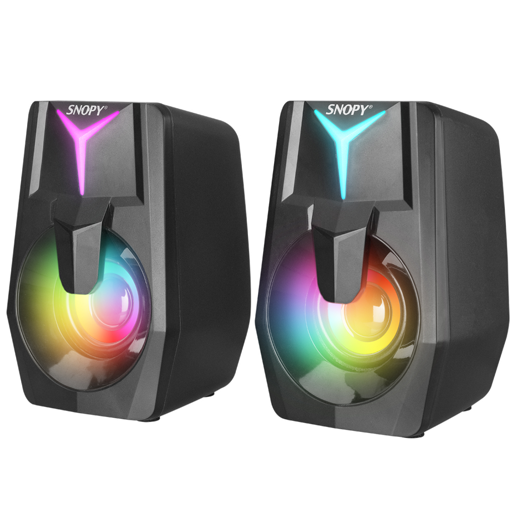 SNOPY%20SN-X22%20STYLE,%206W,%201+1,%20Masaüstü,%20USB,%20RGB%20Aydınlatma,%20Siyah%20Kasa,%20Speaker