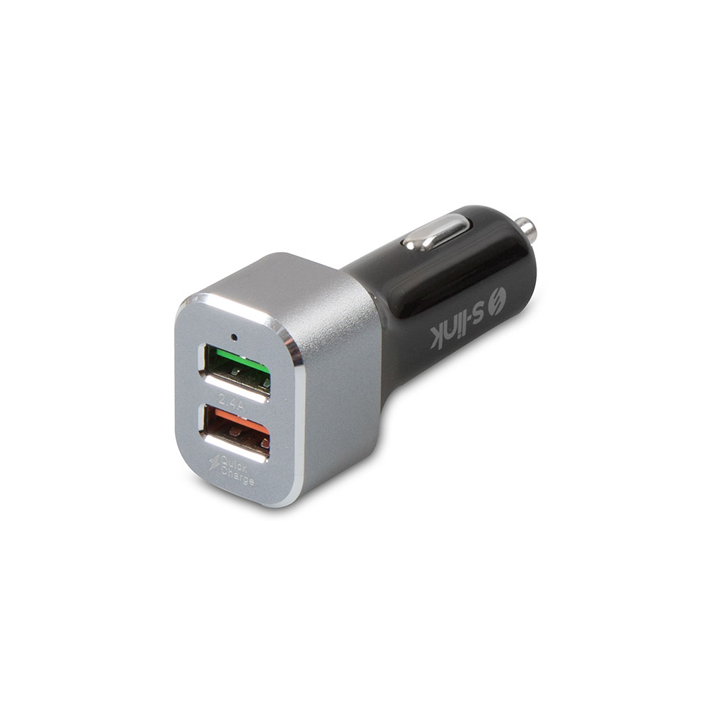 S-LINK%20SW-QAC40M,%20Toplam%205.4A,%20Hızlı%20Şarj,%20%202xUSB%20(1x2.4A,%201x3.0A)%20Metal%20Kafa,%20Dual%20Araç%20Şarj%20Cihazı