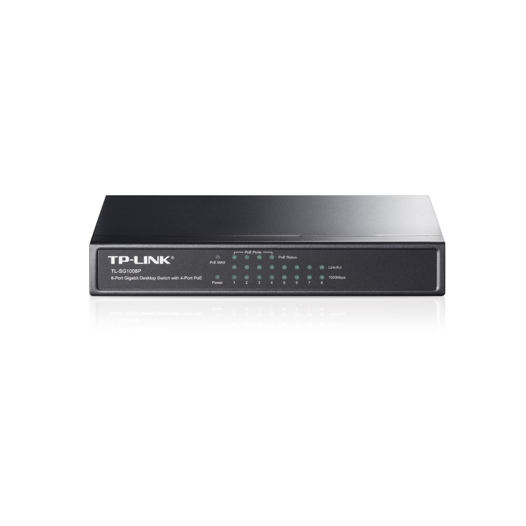 TP-LINK%20TL-SG1008P,%208%20Port,%20GigaBit,%20Metal%20Kasa,%204%20Port%20PoE,%2055W,%20Yönetilemez,%20Masaüstü%20Switch