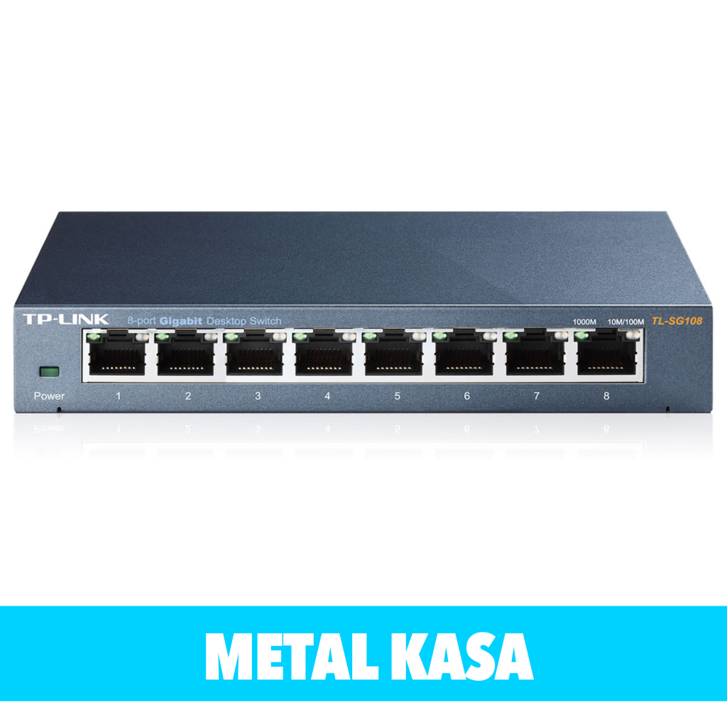 TP-LINK%20TL-SG108,%208%20Port,%20GigaBit,%20Metal%20Kasa,%20Yönetilemez,%20Masaüstü%20Switch