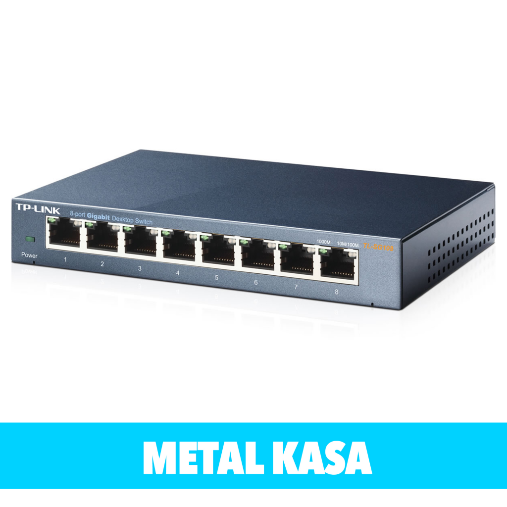 TP-LINK%20TL-SG108,%208%20Port,%20GigaBit,%20Metal%20Kasa,%20Yönetilemez,%20Masaüstü%20Switch