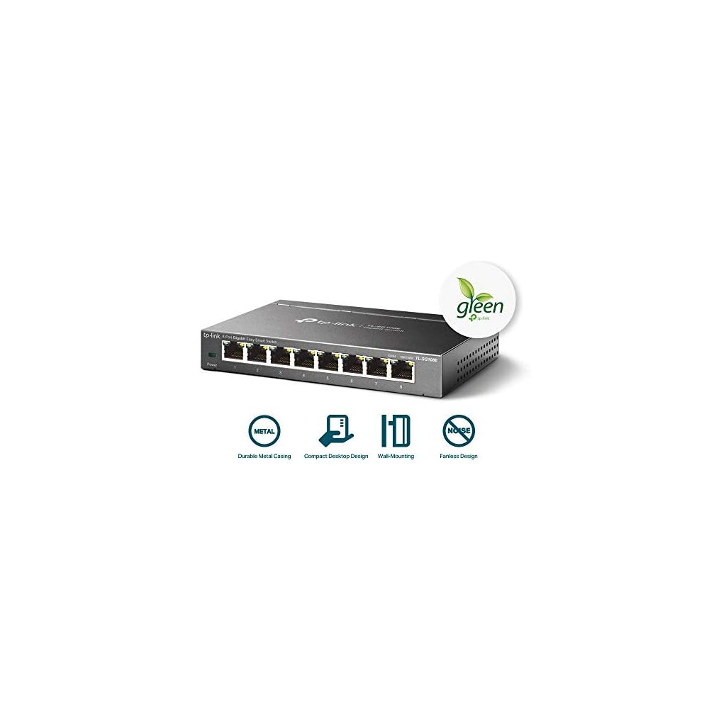 TP-LINK%20TL-SG108E,%208%20Port,%20GigaBit,%20Metal%20Kasa,%20Easy%20Smart,%20Yönetilebilir,%20Masaüstü%20Switch