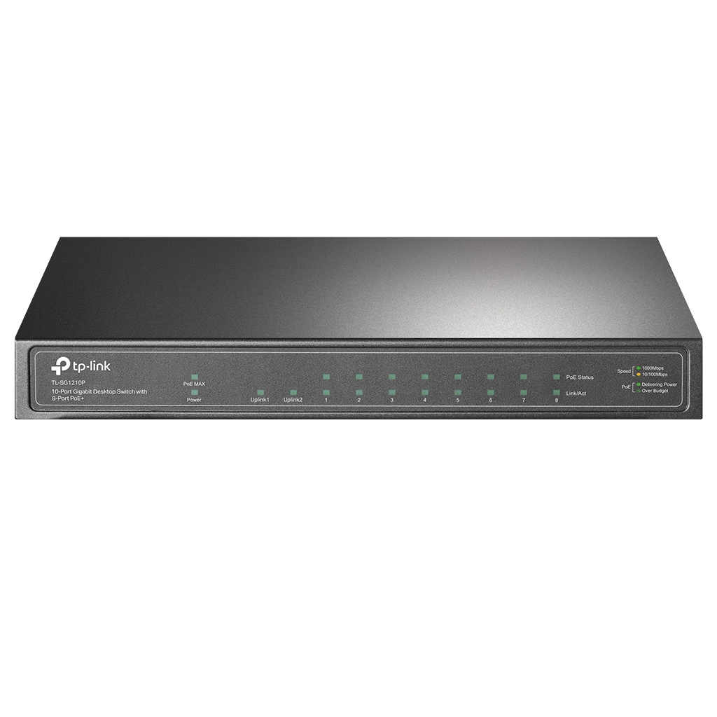 TP-LINK%20TL-SG1210P,%208%20Port%20Poe,%20Gigabit,%20+%201Port%20SFP,%2063W,%20Yönetilemez,%20Desktop%20Switch