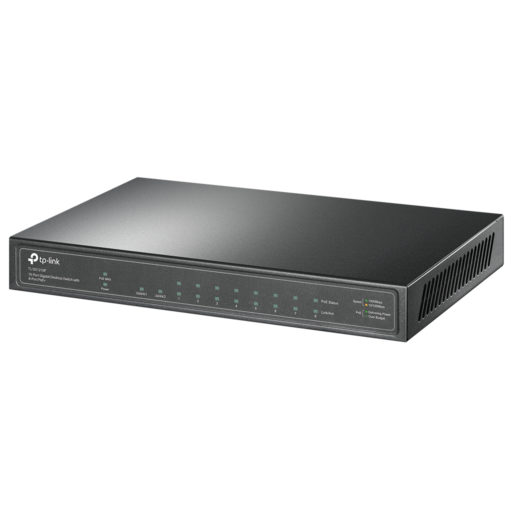 TP-LINK%20TL-SG1210P,%208%20Port%20Poe,%20Gigabit,%20+%201Port%20SFP,%2063W,%20Yönetilemez,%20Desktop%20Switch