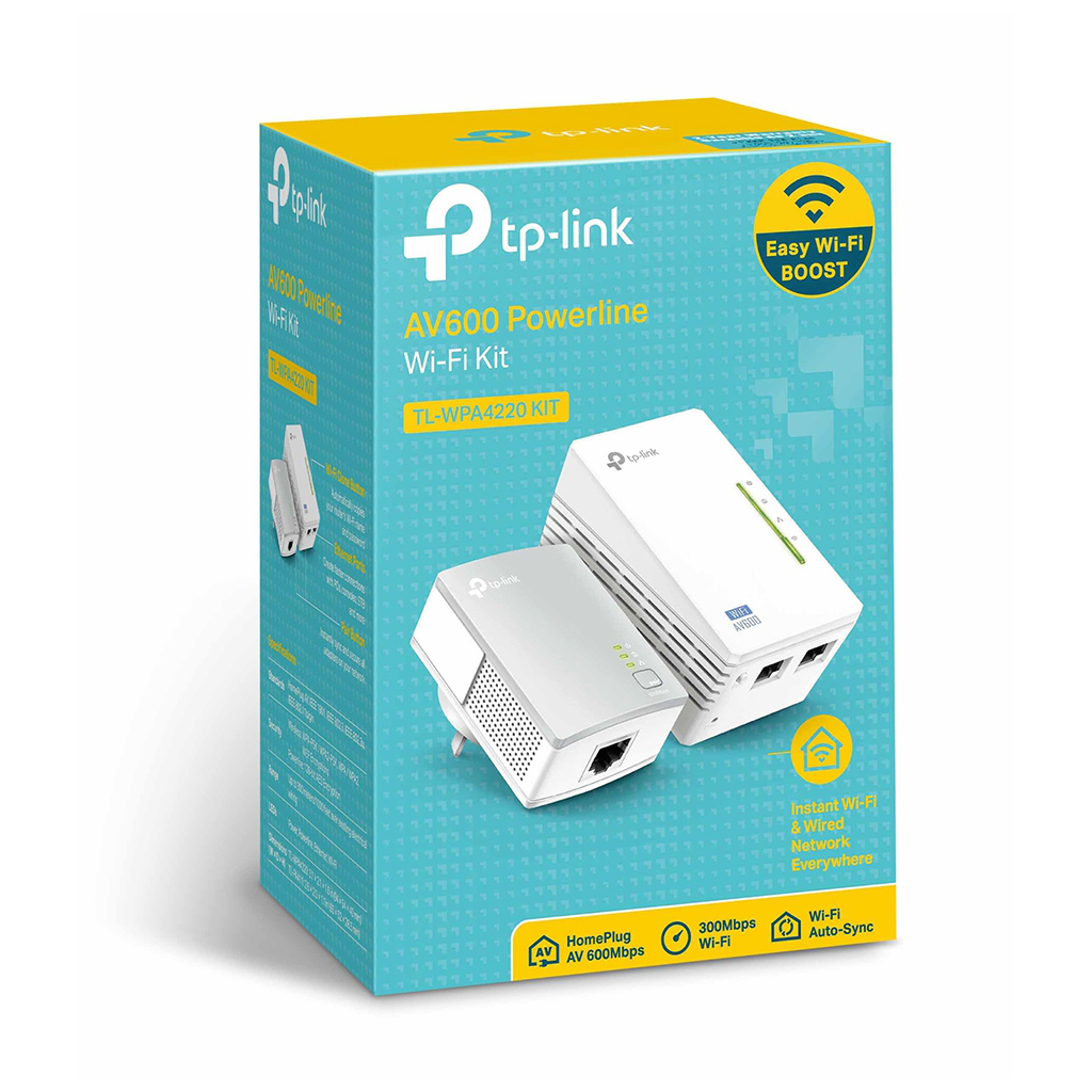 TP-LINK%20TL-WPA4220KIT%20600Mbps%20AV600,%20HomePlug,%20Wifi%20Powerline