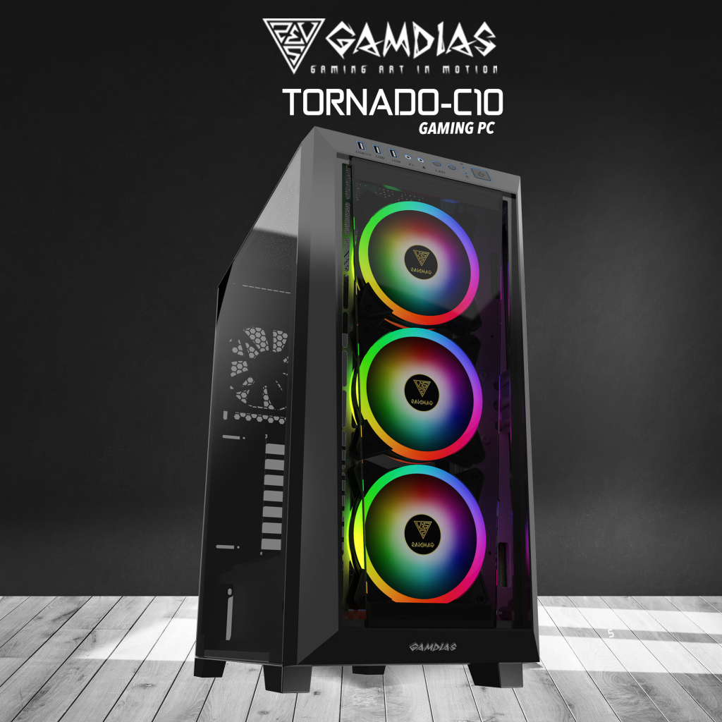 GAMDIAS%20TORNADO-C10,%20i5-12500,%2016Gb%20Ram,%20512Gb%20NVMe%20SSD,%208Gb%20GDDR6%20RTX3050%20Ekran%20Kartı,%201600W%20Kasa,%20Free%20Dos%20GAMING%20PC