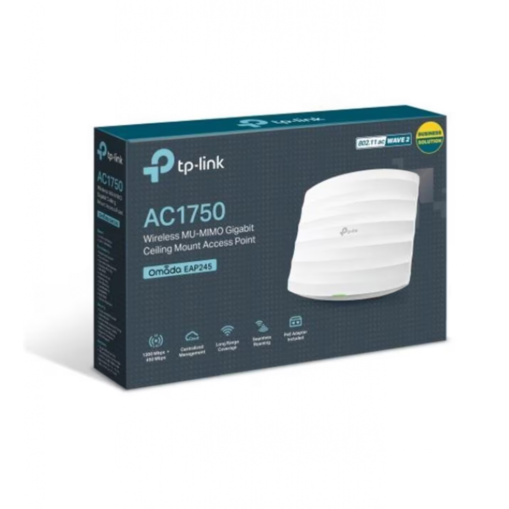 TP-LINK%20OMADA%20PROJE,%20EAP245%202Port%20Gbit%20Poe,%20AC1750,%20Dual%20Band,%20Tavan%20%20tipi,%20Aktif%20Poe,%20Long%20Range,%20Access%20Point