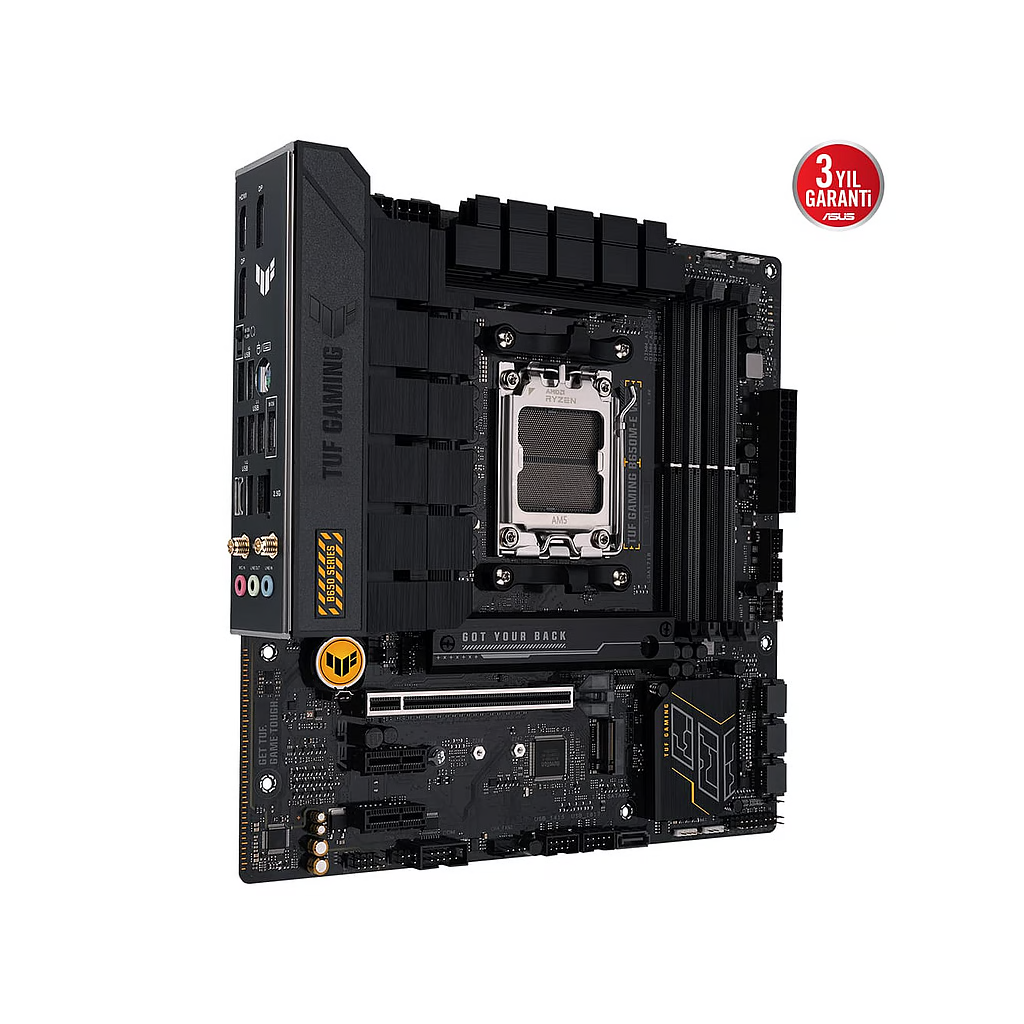 ASUS%20TUF%20GAMING%20B650-E%20WIFI,%204xDDR5,%203x%20M.2,%20HDMI,%20DP,%20Wi-Fi%206,%20Bluetooth%20v5.3,%20AMD%20Ryzen%207000%20Serisi,%20AM5%20Soket%20Anakart