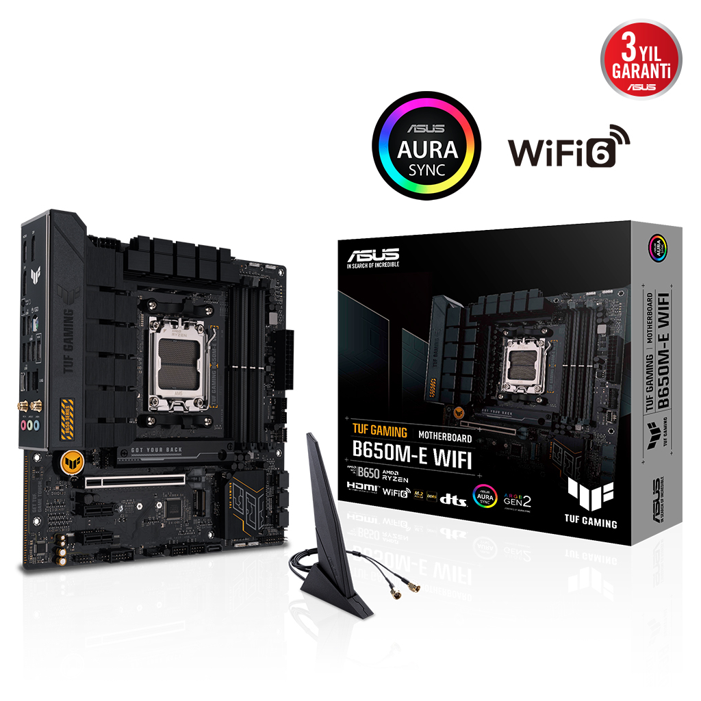 ASUS%20TUF%20GAMING%20B650M-E%20WIFI,%204xDDR5,%202x%20M.2,%20HDMI,%20DP,%20Type-C,%20Wi-Fi%206,%20Bluetooth%20v5.2,%20AMD%20Ryzen%207000%20Serisi,%20AM5%20Soket%20Anakart