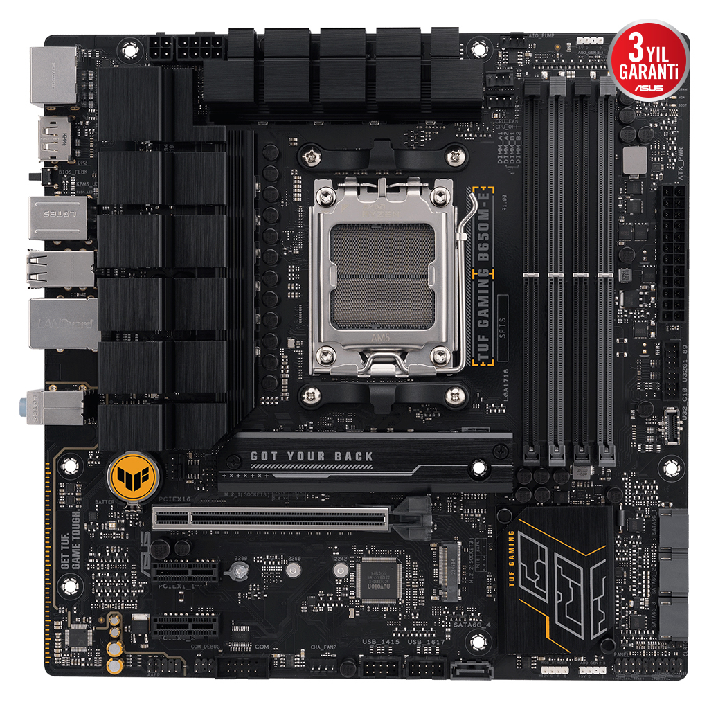 ASUS%20TUF%20GAMING%20B650M-E,%204xDDR5,%202x%20M.2,%20HDMI,%202xDP,%20Type-C,%20AMD%20Ryzen%207000%20Serisi,%20AM5%20Soket%20Anakart