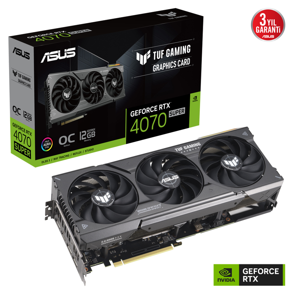 ASUS%20TUF-RTX4070S-O12G-GAMING,%2012Gb,%20192Bit,%20GDDR6X,%201xHDMI,%203xDP%20GAMING%20Ekran%20Kartı