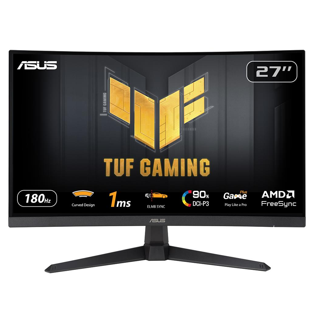 ASUS%20TUF%20GAMING%20VG27VQ3B%2027’’%201ms,%20180Hz,%20Full%20HD%20Curved,%20DP,%202xHDMI,%20Hoparlör,%20Fast%20VA%20Panel,%20Düşük%20Mavi%20Işık,%20FreeSync%20Premium,%20GAMING%20Monitör