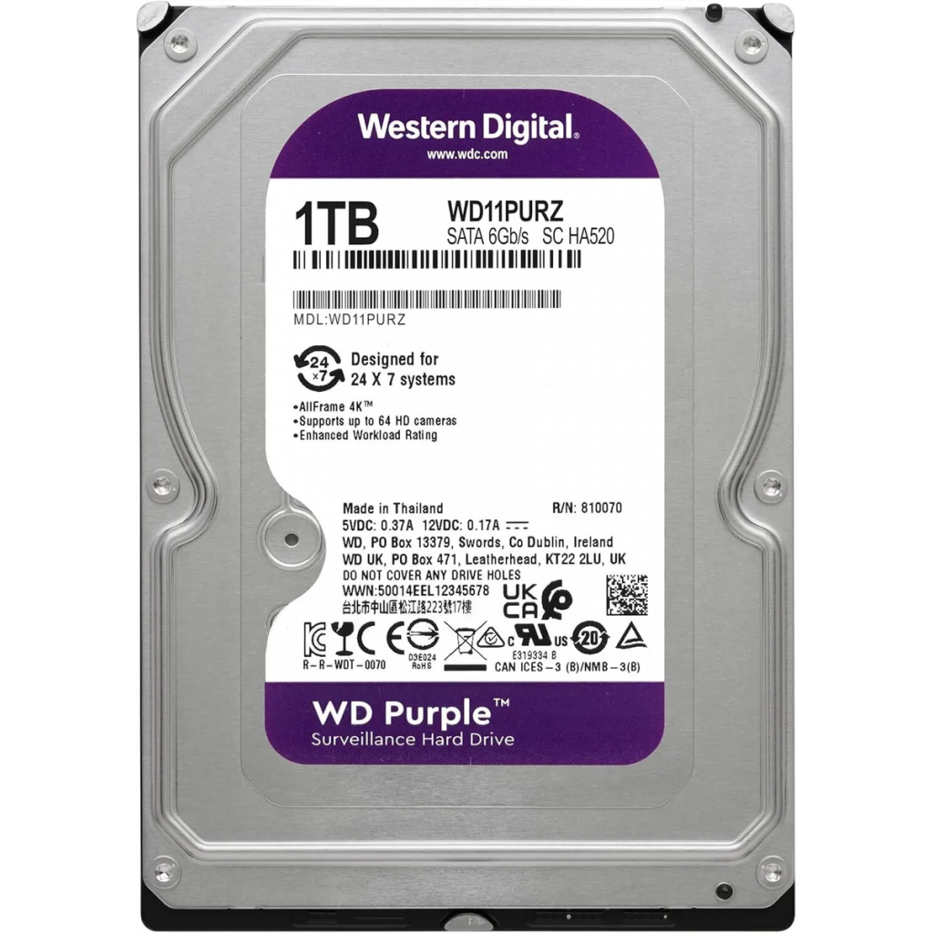 WD%20PURPLE,%20WD11PURZ,%203.5’’%201TB,%2064Mb,%205400%20Rpm,%207/24%20Güvenlik,%20HDD